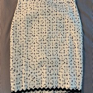 NEW W TAGS JCrew ivory tweed skirt